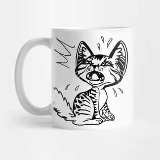 WHINY KITTEN KITTY SMALL CAT CRYING CARTOON Mug